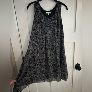 Black patterned Business Dress